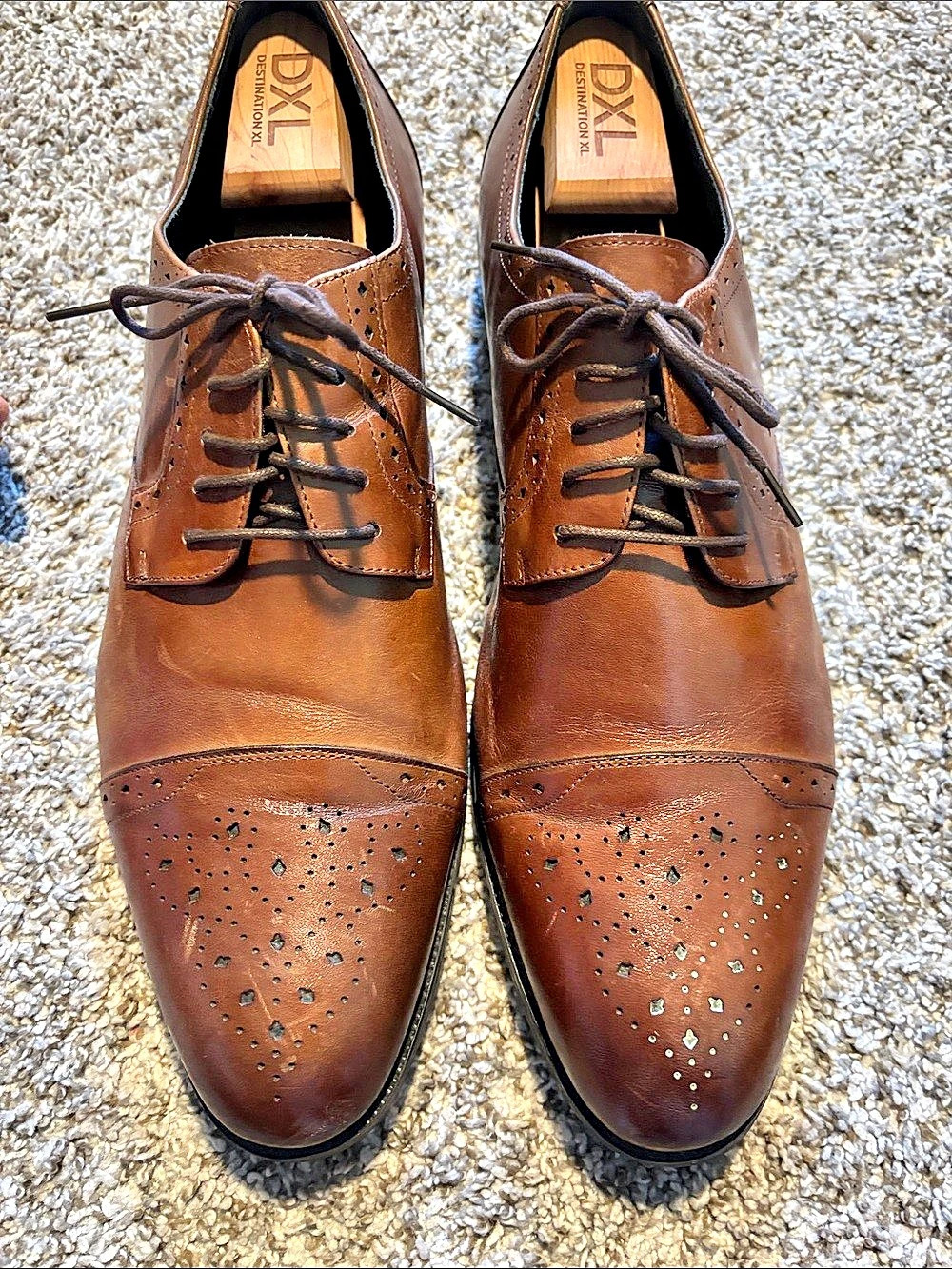 Stacy Adam’s Men's Brown Wingtip Oxfords